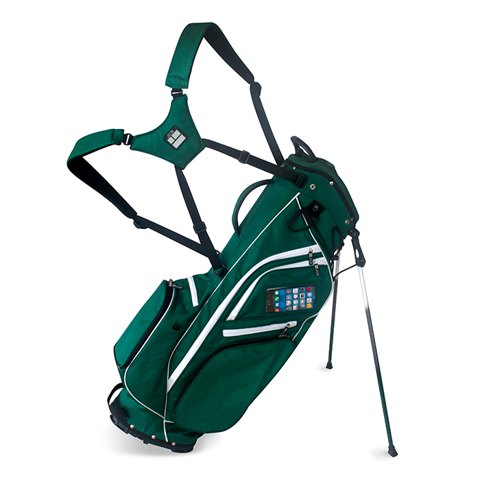 Modern Script Golf Bag  Green  Golf Bags  Miura Golf